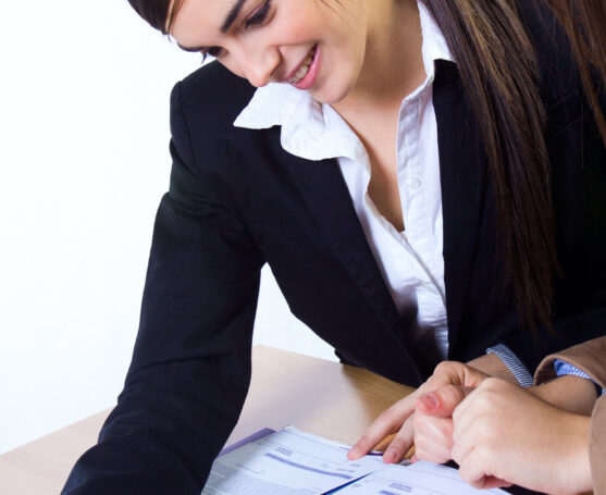 two business women in the office